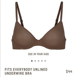 SKIMS Fits everybody unlined underwire bra